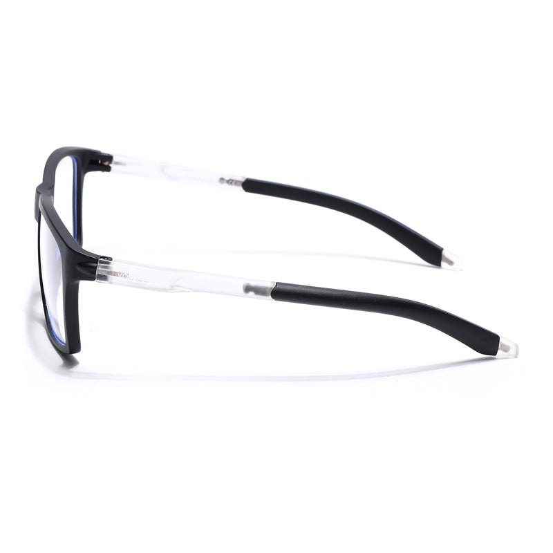 Voyage Active Black Square Eyeglasses for Men & Women (9805MG5715-C3)