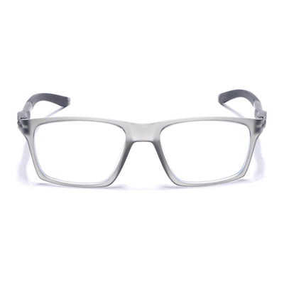 Voyage Active Grey Square Eyeglasses for Men & Women (9805MG5716-C4)