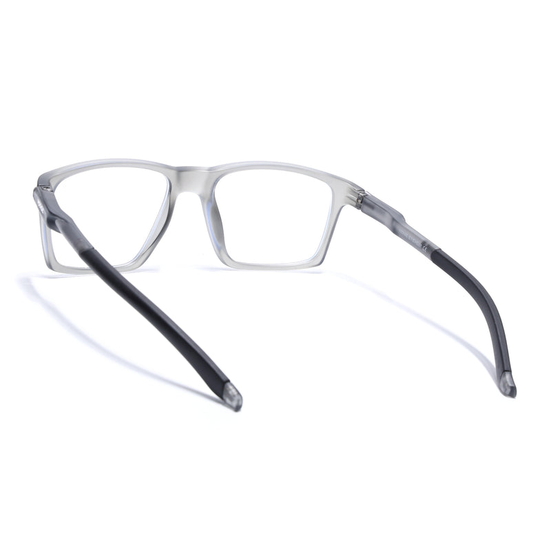 Voyage Active Grey Square Eyeglasses for Men & Women (9805MG5716-C4)