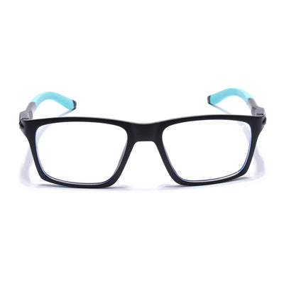 Voyage Active Black Square Eyeglasses for Men & Women (9805MG5717-C5)
