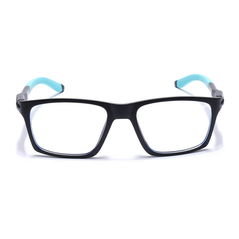 Voyage Active Black Square Eyeglasses for Men & Women (9805MG5717-C5)