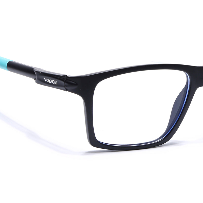 Voyage Active Black Square Eyeglasses for Men & Women (9805MG5717-C5)