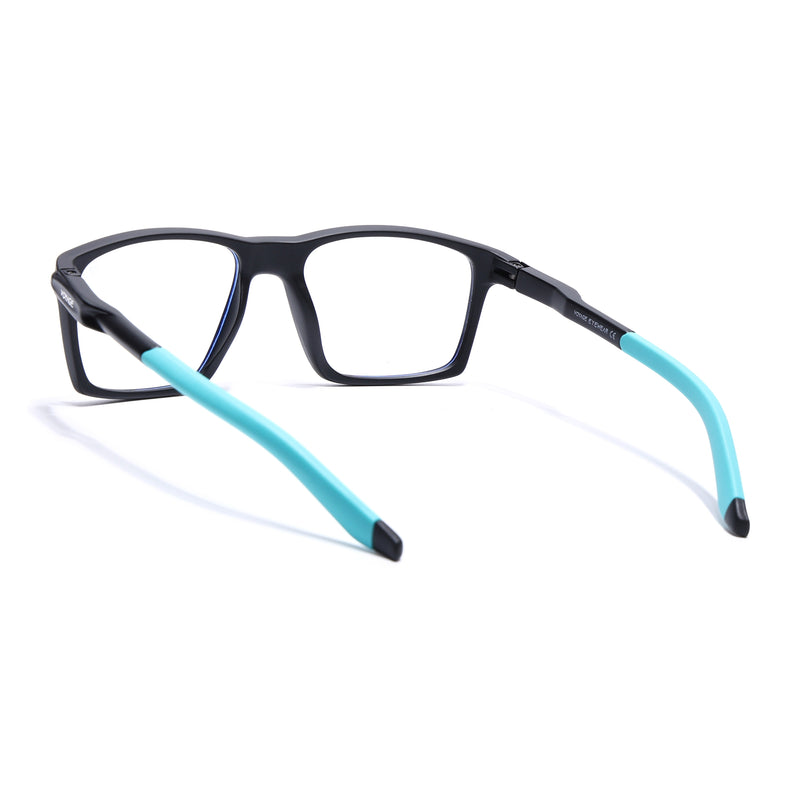 Voyage Active Black Square Eyeglasses for Men & Women (9805MG5717-C5)