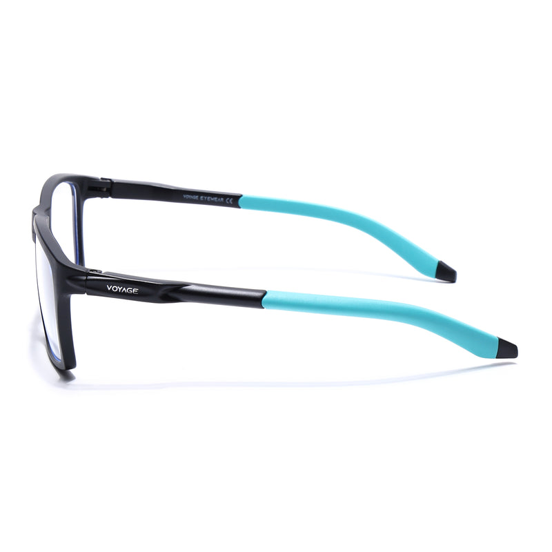 Voyage Active Black Square Eyeglasses for Men & Women (9805MG5717-C5)
