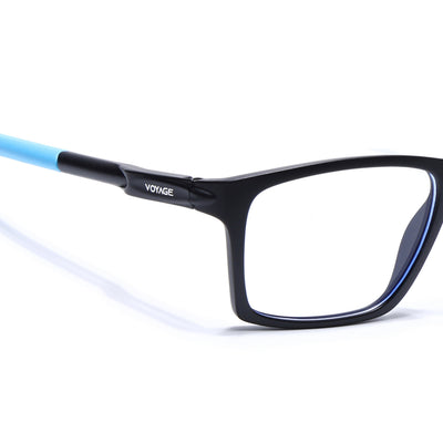 Voyage Active Black Square Eyeglasses for Men & Women (9805MG5718-C6)
