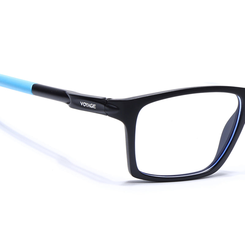 Voyage Active Black Square Eyeglasses for Men & Women (9805MG5718-C6)