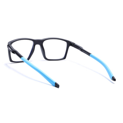 Voyage Active Black Square Eyeglasses for Men & Women (9805MG5718-C6)