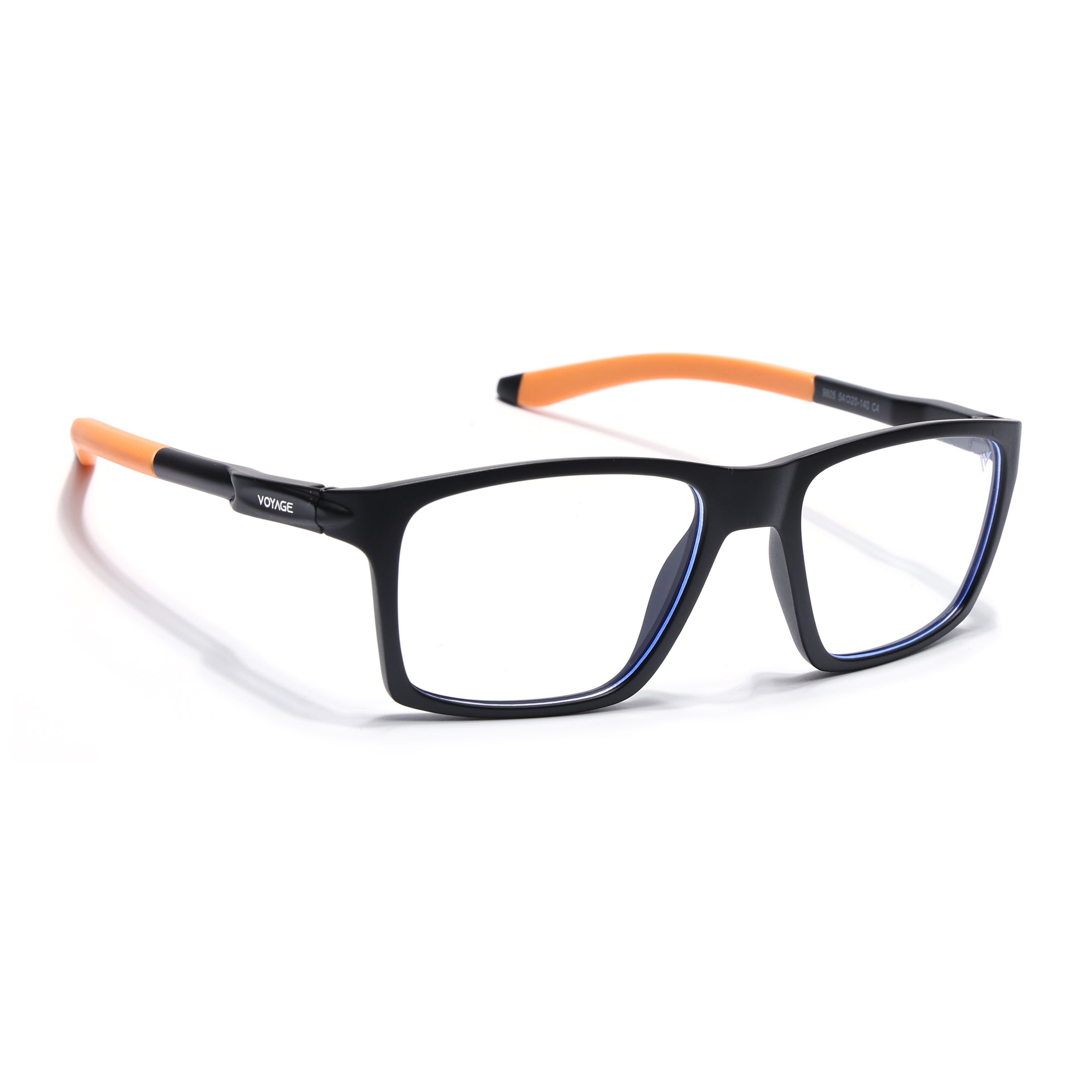 Voyage Active Black Square Eyeglasses for Men & Women (9805MG5719-C7)