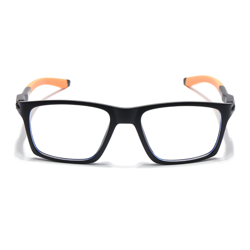 Voyage Active Black Square Eyeglasses for Men & Women (9805MG5719-C7)