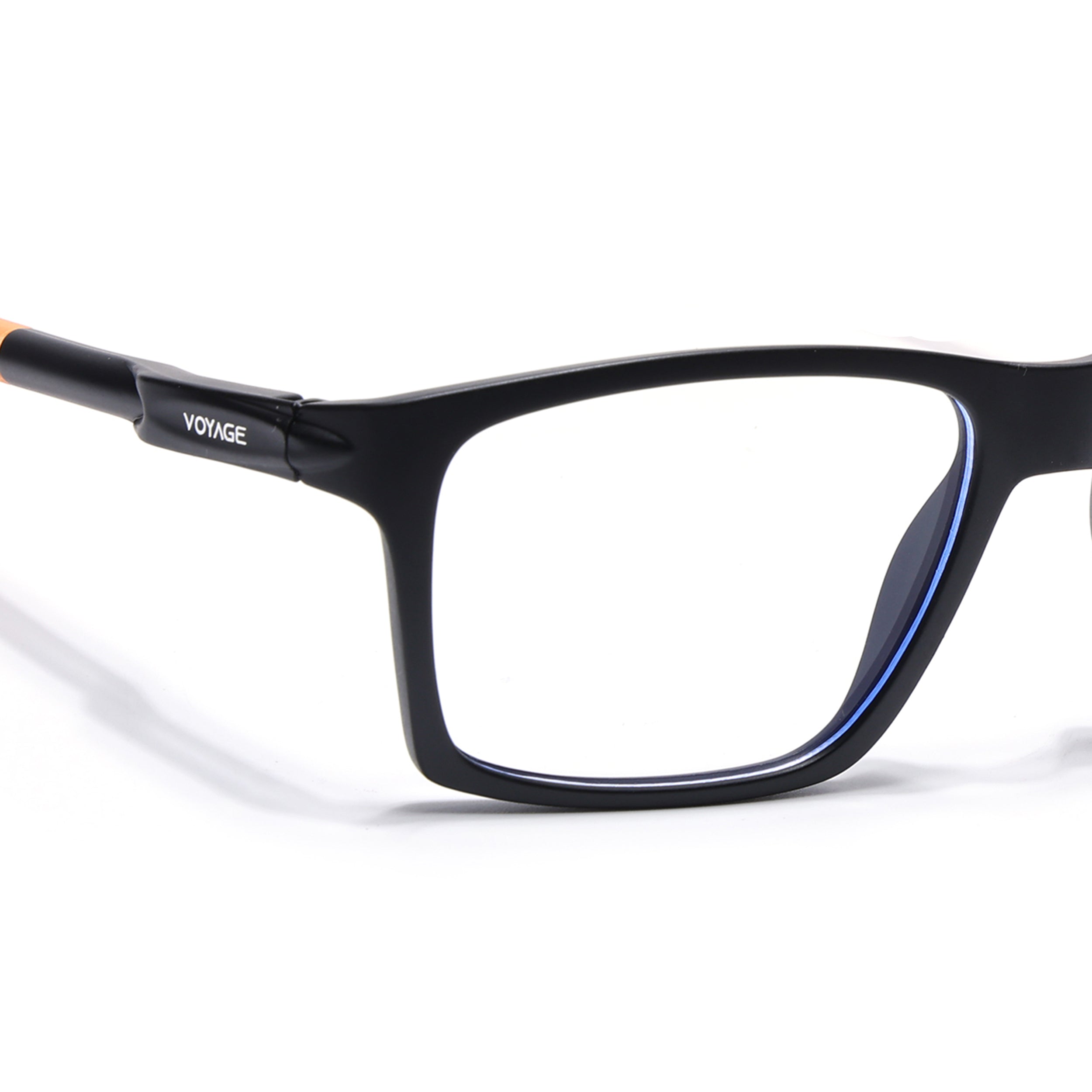 Voyage Active Black Square Eyeglasses for Men & Women (9805MG5719-C7)