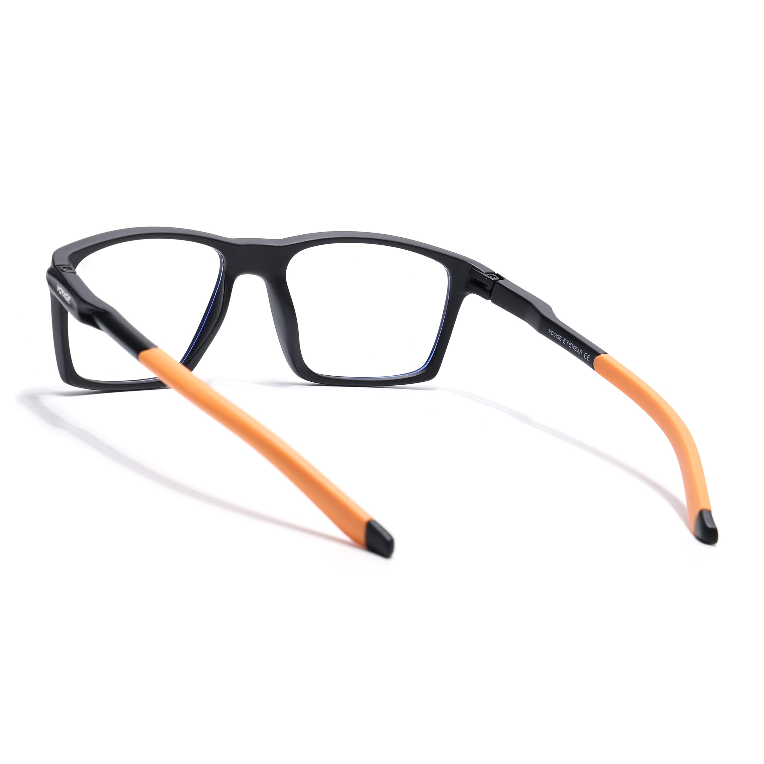 Voyage Active Black Square Eyeglasses for Men & Women (9805MG5719-C7)