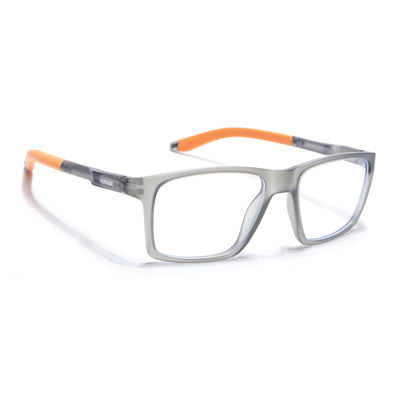 Voyage Active Grey Square Eyeglasses for Men & Women (9805MG5720-C8)