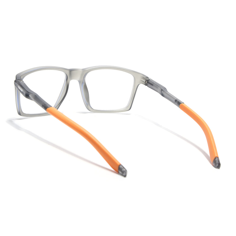 Voyage Active Grey Square Eyeglasses for Men & Women (9805MG5720-C8)