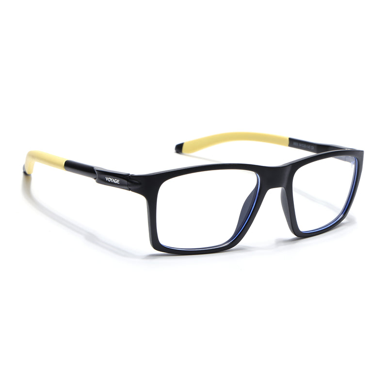 Voyage Active Black Square Eyeglasses for Men & Women (9805MG5721-C9)