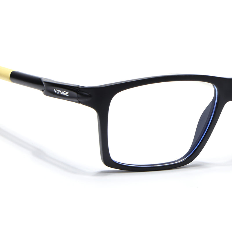 Voyage Active Black Square Eyeglasses for Men & Women (9805MG5721-C9)