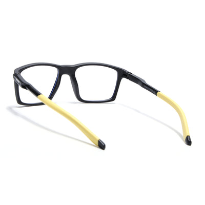 Voyage Active Black Square Eyeglasses for Men & Women (9805MG5721-C9)