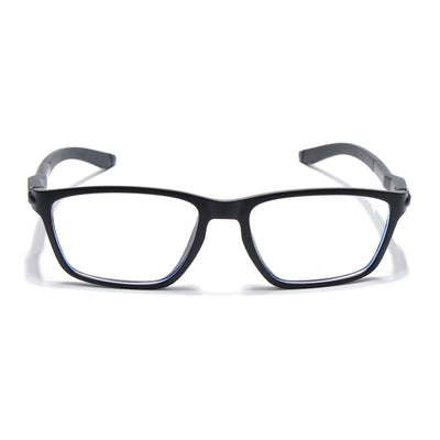 Voyage Active Black Rectangle Eyeglasses for Men & Women (9806MG5723-C1)