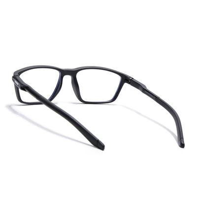 Voyage Active Black Rectangle Eyeglasses for Men & Women (9806MG5723-C1)