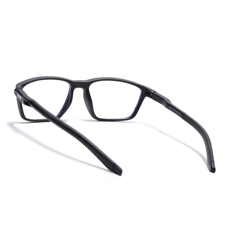 Voyage Active Black Rectangle Eyeglasses for Men & Women (9806MG5723-C1)