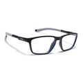 Voyage Active Black Rectangle Eyeglasses for Men & Women (9806MG5724-C2)