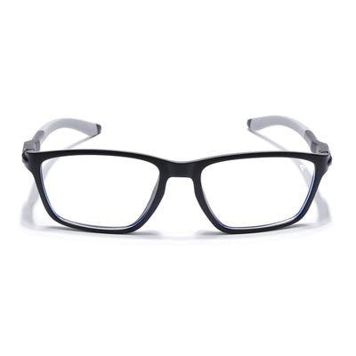 Voyage Active Black Rectangle Eyeglasses for Men & Women (9806MG5724-C2)