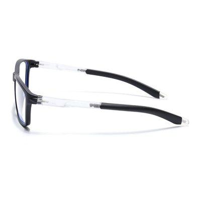 Voyage Active Black Rectangle Eyeglasses for Men & Women (9806MG5725-C3)