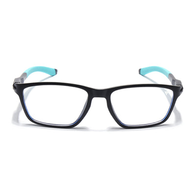 Voyage Active Black Rectangle Eyeglasses for Men & Women (9806MG5727-C5)