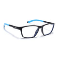 Voyage Active Black Rectangle Eyeglasses for Men & Women (9806MG5728-C6)