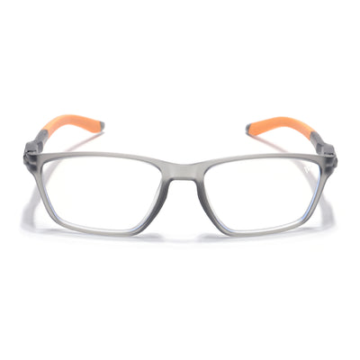 Voyage Active Grey Rectangle Eyeglasses for Men & Women (9806MG5730-C8)