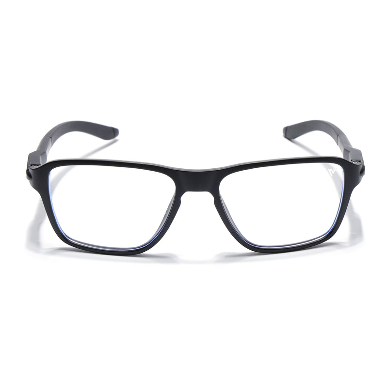 Voyage Active Black Square Eyeglasses for Men & Women (9807MG5733-C1)