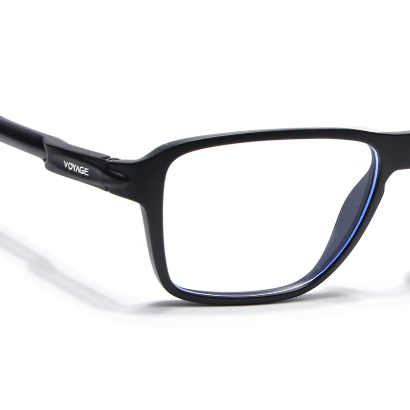 Voyage Active Black Square Eyeglasses for Men & Women (9807MG5733-C1)