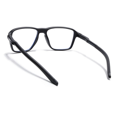 Voyage Active Black Square Eyeglasses for Men & Women (9807MG5733-C1)