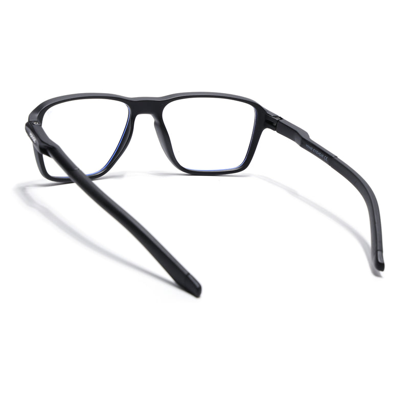 Voyage Active Black Square Eyeglasses for Men & Women (9807MG5733-C1)