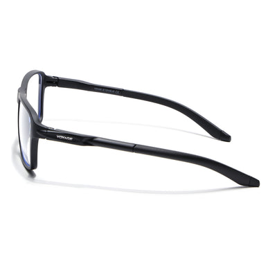 Voyage Active Black Square Eyeglasses for Men & Women (9807MG5733-C1)