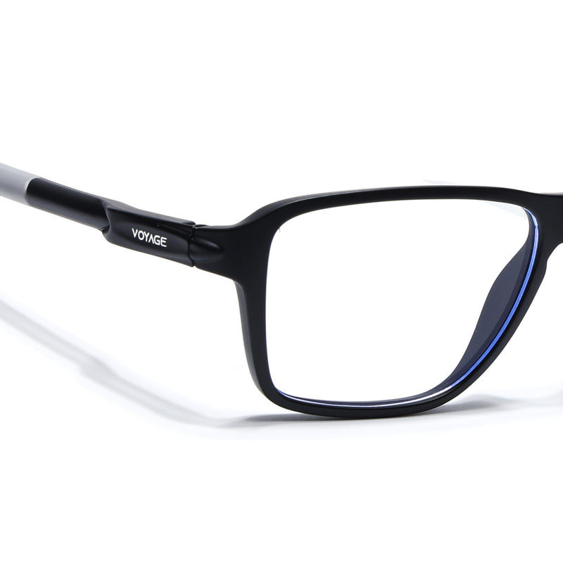 Voyage Active Black Square Eyeglasses for Men & Women (9807MG5734-C2)