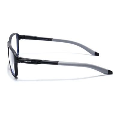 Voyage Active Black Square Eyeglasses for Men & Women (9807MG5734-C2)