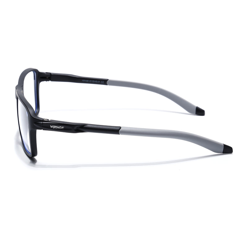 Voyage Active Black Square Eyeglasses for Men & Women (9807MG5734-C2)