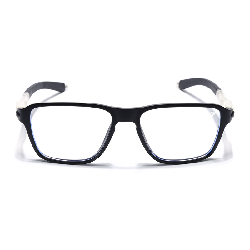 Voyage Active Black Square Eyeglasses for Men & Women (9807MG5735-C3)