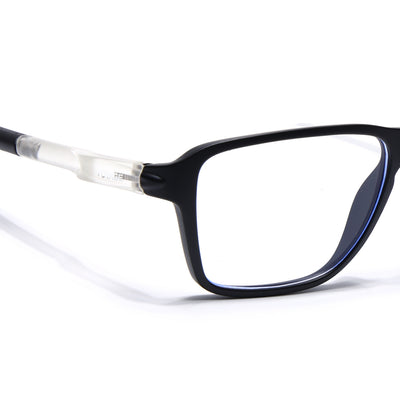 Voyage Active Black Square Eyeglasses for Men & Women (9807MG5735-C3)