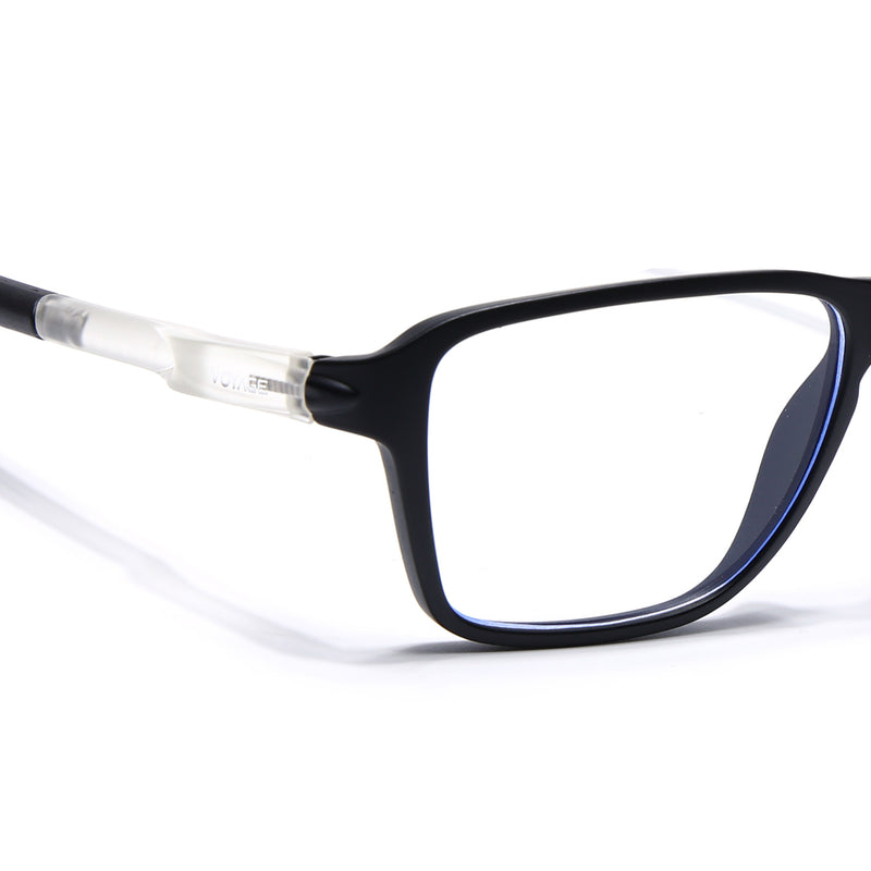 Voyage Active Black Square Eyeglasses for Men & Women (9807MG5735-C3)