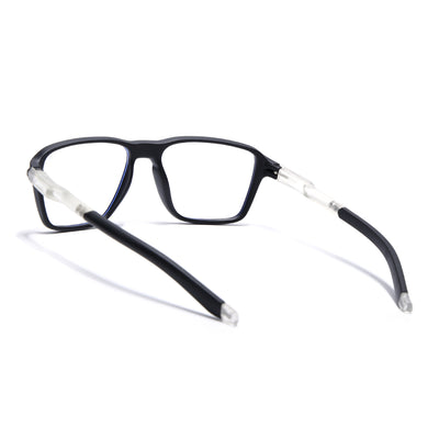 Voyage Active Black Square Eyeglasses for Men & Women (9807MG5735-C3)