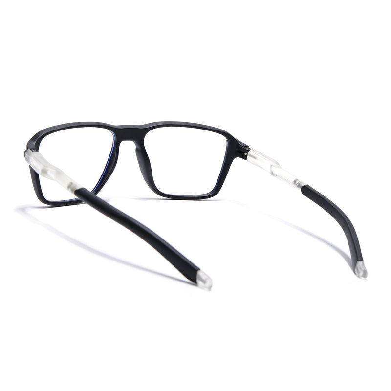 Voyage Active Black Square Eyeglasses for Men & Women (9807MG5735-C3)