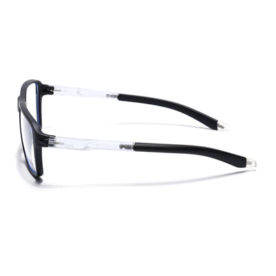 Voyage Active Black Square Eyeglasses for Men & Women (9807MG5735-C3)