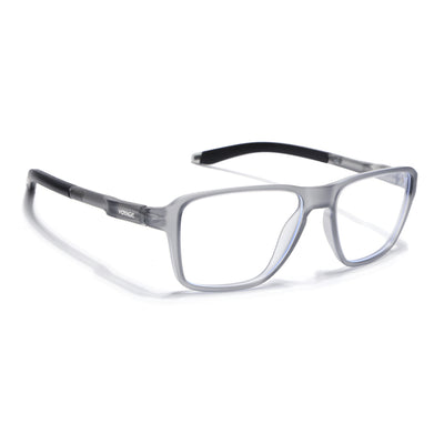 Voyage Active Grey Square Eyeglasses for Men & Women (9807MG5736-C4)