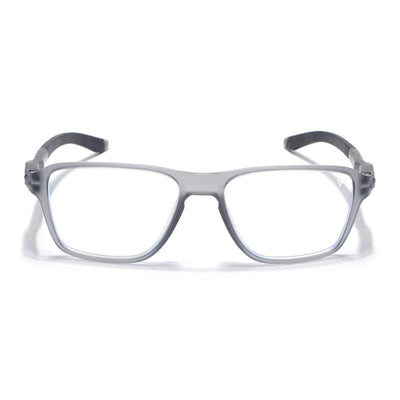 Voyage Active Grey Square Eyeglasses for Men & Women (9807MG5736-C4)