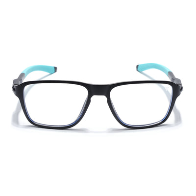 Voyage Active Black Square Eyeglasses for Men & Women (9807MG5737-C5)