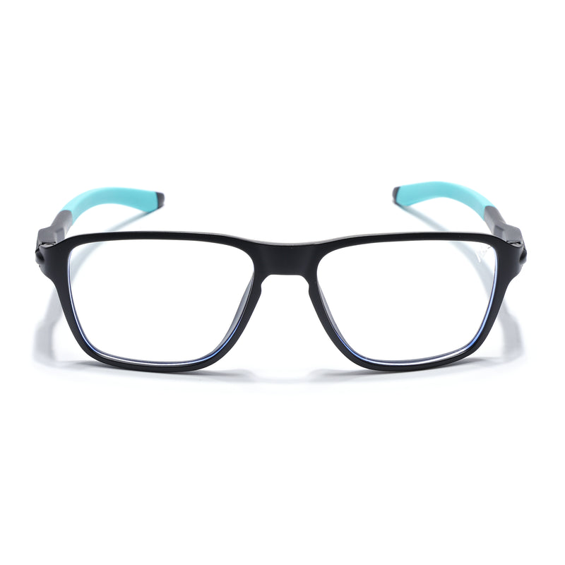 Voyage Active Black Square Eyeglasses for Men & Women (9807MG5737-C5)