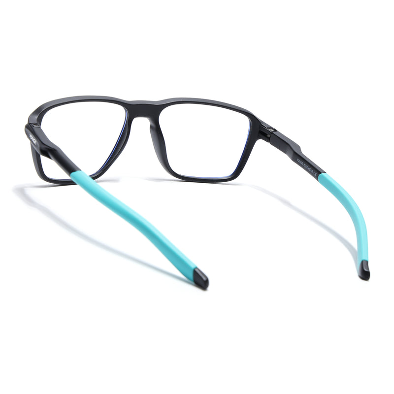 Voyage Active Black Square Eyeglasses for Men & Women (9807MG5737-C5)