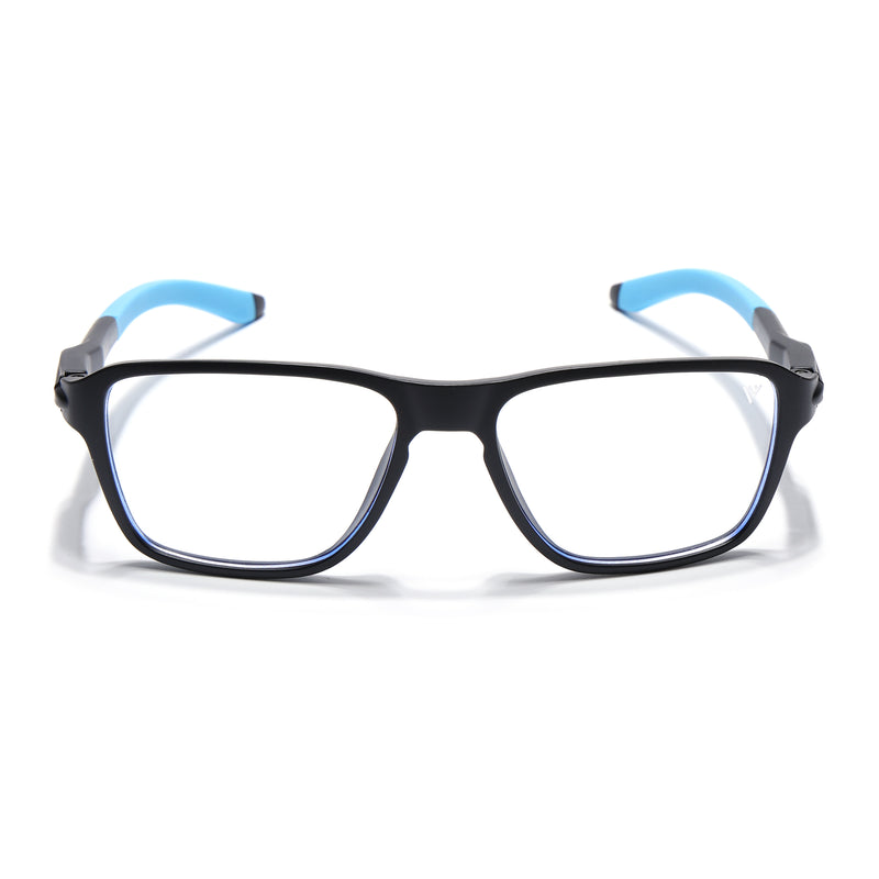 Voyage Active Black Square Eyeglasses for Men & Women (9807MG5738-C6)