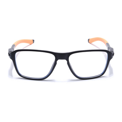Voyage Active Black Square Eyeglasses for Men & Women (9807MG5739-C7)